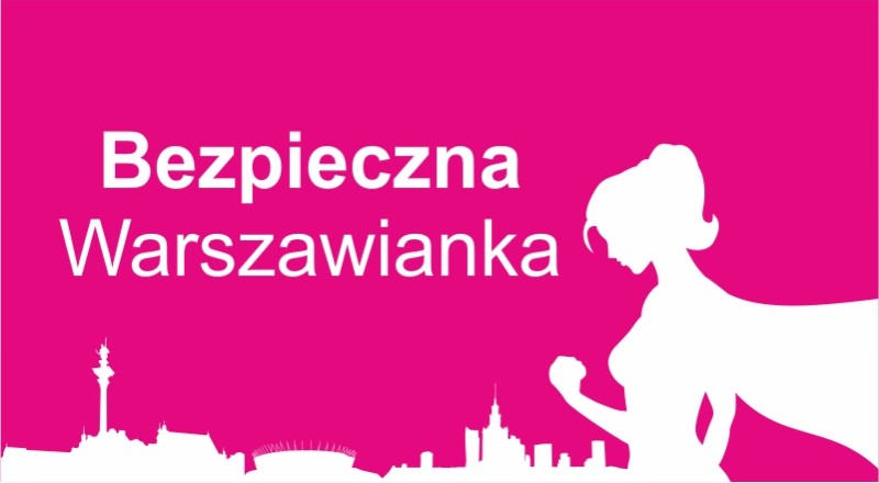 Logo akcji "Bezpieczna Warszawianka"